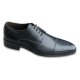 Hamlet BUDDY Herren Schnürschuh aus feinstem Kalbsleder handgecremt Cap Toe Leder/Gummisohle Schwarz Crust Black 44