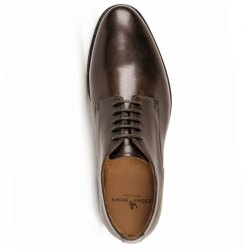 Prime Shoes ROMA Herren Schnürschuh aus feinstem Kalbsleder Rahmengenäht Braun Crust Castagno EU39/UK6-EU50/UK14 EU46,5