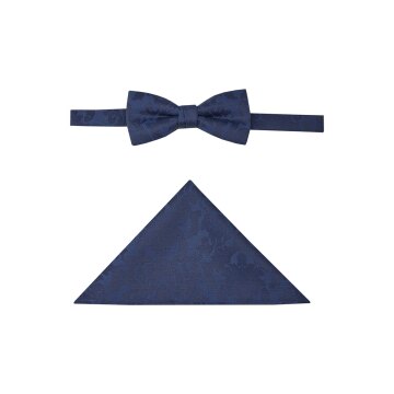Wilvorst AFTER-SIX Herren Schleife Einstecktuch Blau Floral
