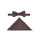 Wilvorst SINCE-1916 Herren Schleife Einstecktuch Bordeaux kariert