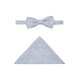 Wilvorst SINCE-1916 Herren Schleife Einstecktuch Hellblau Floral
