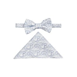 Wilvorst SINCE-1916 Herren Schleife Einstecktuch Hellblau...