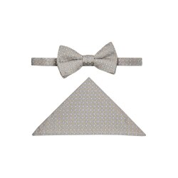 Wilvorst SINCE-1916 Herren Schleife Einstecktuch Beige...