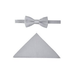 Wilvorst SINCE-1916 Herren Schleife Einstecktuch Silber...