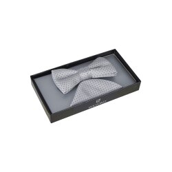 Wilvorst SINCE-1916 Herren Schleife Einstecktuch Silber...
