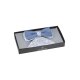 Wilvorst SINCE-1916 Herren Schleife Einstecktuch Hellblau Floral