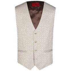 Wilvorst TZIACCO Herren Weste Royal V-Neck Beige...