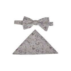 Wilvorst GREEN-WEDDING Herren Schleife Einstecktuch Braun...