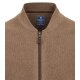 REDMOND Casual Herren Strickjacke Zipper Comfort Baumwolle Braun