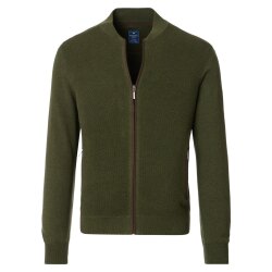 REDMOND Casual Herren Strickjacke Zipper Baumwolle...