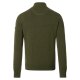 REDMOND Casual Herren Strickjacke Zipper Baumwolle Olivgrün