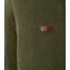 REDMOND Casual Herren Strickjacke Zipper Baumwolle Olivgrün