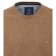 REDMOND Casual Herren Pullover Langarm Rundhals Comfort Camel