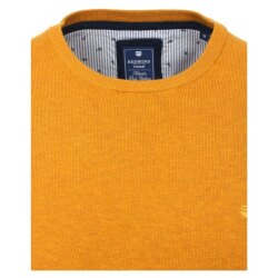 REDMOND Casual Herren Pullover Langarm Rundhals Comfort Gelb