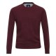 REDMOND Casual Herren Pullover Langarm Rundhals Comfort Bordeaux