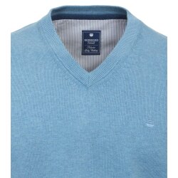 REDMOND Casual Herren Pullover Langarm V-Neck Comfort...