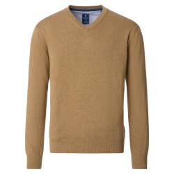 REDMOND Casual Herren Pullover Langarm V-Neck Comfort...