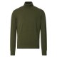 REDMOND Casual Herren Pullover Langarm Rollkragen Olivgrün