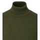 REDMOND Casual Herren Pullover Langarm Rollkragen Olivgrün