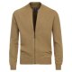 REDMOND Casual Herren Strickjacke College Zipper Comfort Hellbraun