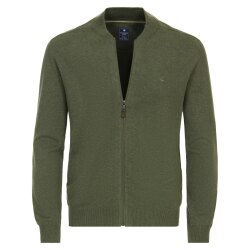 REDMOND Casual Herren Strickjacke College Zipper Comfort...
