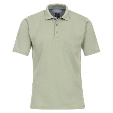 REDMOND Casual Herren Polo-Shirt Kurzarm Regular-Fit Jersey Organic/Grün