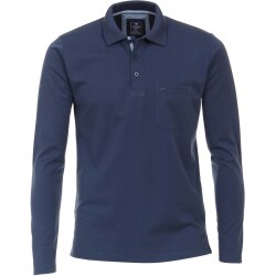 REDMOND Casual Herren Polo-Shirt Langarm Regular-Fit...