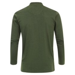 REDMOND Casual Herren Polo-Shirt Langarm Regular-Fit...