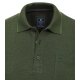 REDMOND Casual Herren Polo-Shirt Langarm Regular-Fit Jersey Grün