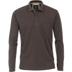 REDMOND Casual Herren Polo-Shirt Langarm Regular-Fit...