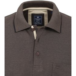 REDMOND Casual Herren Polo-Shirt Langarm Regular-Fit...