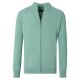 CASAMODA Herren Strickjacke Zipper Regular Baumwolle Türkis