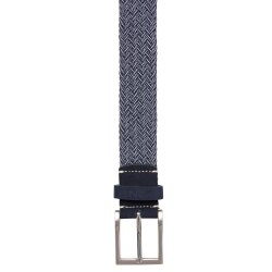 VENTI Herren Gürtel 115cm Metallschnalle geflochten...