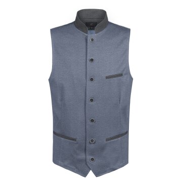 Greiff Corporate LANDHAUS Herren Jerseyweste Regular-Fit Blau/Grau