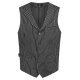 Greiff GASTRO MODA Herren Kellner-Weste Regular Fit Schwarz gestreift