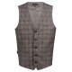 Greiff GASTRO MODA Herren Kellner-Weste Regular-Fit Glencheck Rot