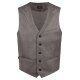 Greiff GASTRO MODA Herren Kellner-Weste Regular-Fit Fischgrät Taupe