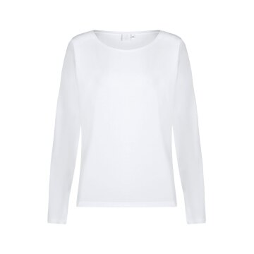 Greiff SHIRTS Damen Shirt Langarm Rundhals Regular Fit Weiß