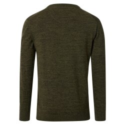 REDMOND Casual Herren Pullover Langarm Rundhals Comfort Grün M