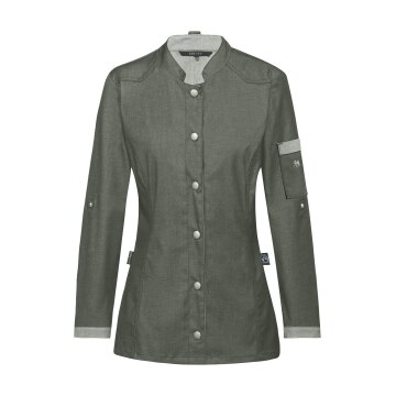 Greiff GASTRO-MODA Cuisine Damen Kochjacke Bikerstyle Regular Grün