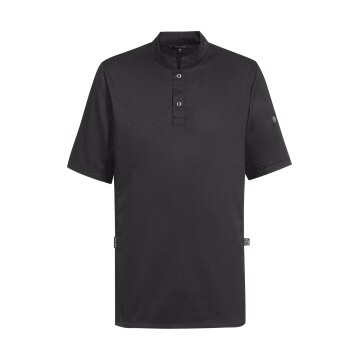 Greiff GASTRO-MODA Cuisine Herren Kochshirt Kurz Regular Schwarz