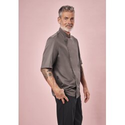 Greiff GASTRO MODA Cuisine Herren Kochjacke Kurzarm Regular Taupe