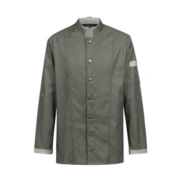 Greiff GASTRO-MODA Cuisine Herren Kochjacke Bikerstyle Grün