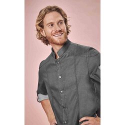 Greiff GASTRO-MODA Cuisine Herren Kochjacke Bikerstyle Grün