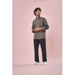 Greiff GASTRO-MODA Cuisine Herren Kochjacke Paspelierung Taupe