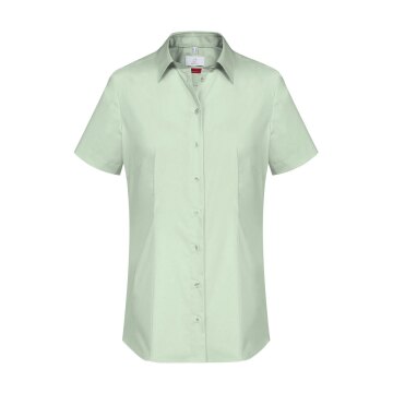 Greiff Essentials BASIC Damen Bluse Kurzarm Kent Regular-Fit Mint