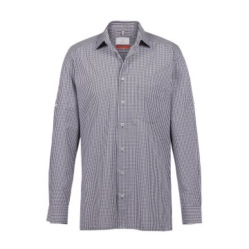 Greiff BASIC Herren Hemd Langarm Kent Regular vichy karo Blau