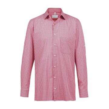 Greiff BASIC Herren Hemd Langarm Kent Regular vichy karo Rot