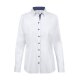 Greiff Modern WITH 37.5® Damen Bluse Langarm Kent Regular Weiß/Blau
