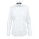 Greiff Essentials PREMIUM Damen Businessbluse Regular Weiß/Grau